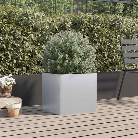 Vidaxx plantekasse 49x47x46 cm galvaniseret stål sølvfarvet