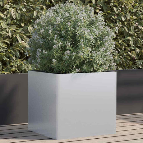Vidaxx plantekasse 49x47x46 cm galvaniseret stål sølvfarvet