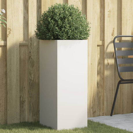 Vidaxx plantekasse 32x29x75 cm stål hvid
