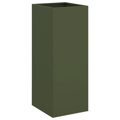 Vidaxx plantekasse 32x29x75 cm stål olivengrøn