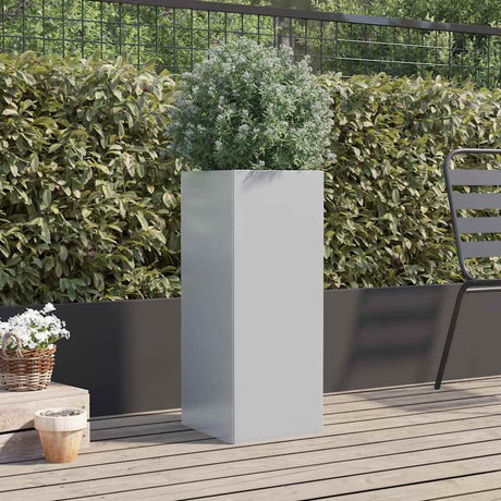 Vidaxx plantekasse 32x29x75 cm galvaniseret stål sølvfarvet