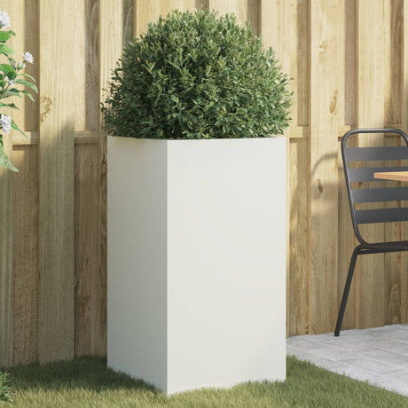 Vidaxx plantekasse 42x38x75 cm stål hvid