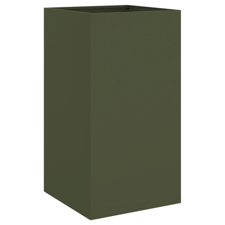 Vidaxx plantekasse 42x38x75 cm stål olivengrøn