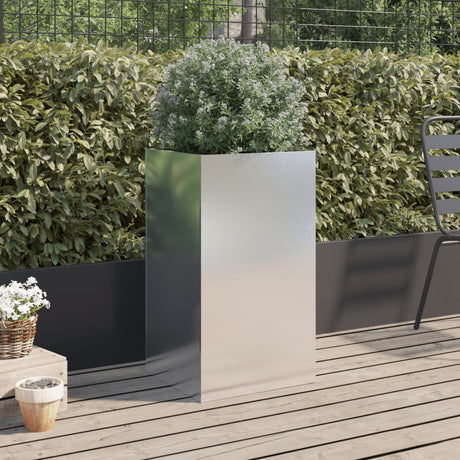 Vidaxx plantekasse 42x38x75 cm rustfrit stål sølvfarvet