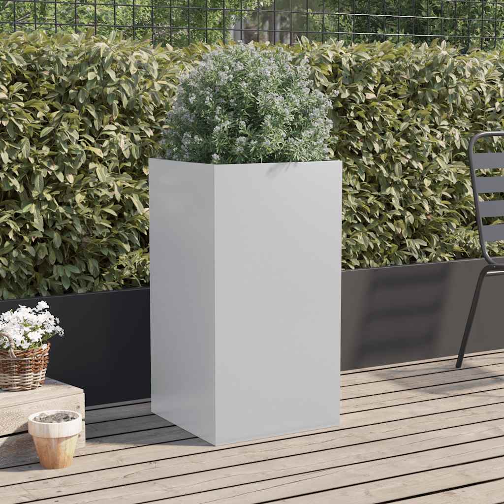 Vidaxx plantekasse 42x38x75 cm galvaniseret stål sølvfarvet