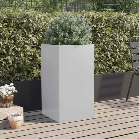 Vidaxx plantekasse 42x38x75 cm galvaniseret stål sølvfarvet