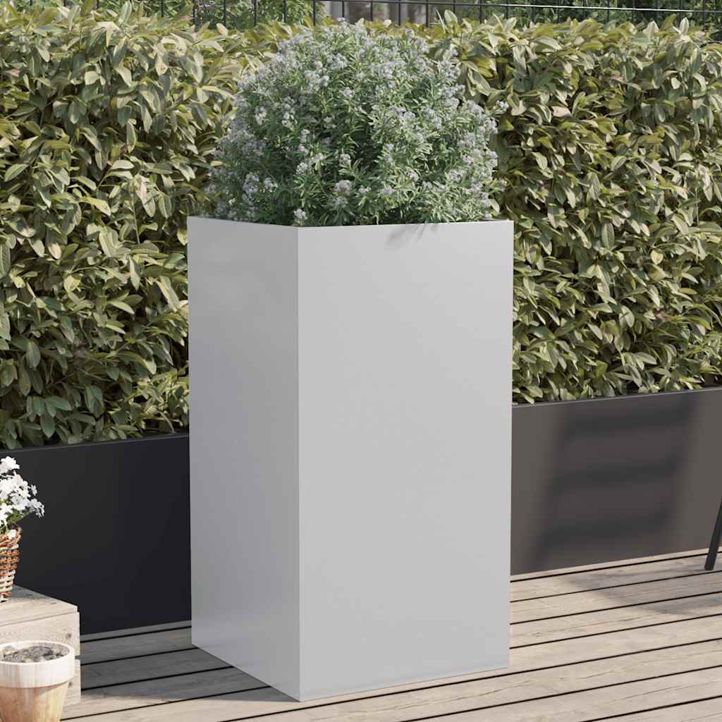 Vidaxx plantekasse 42x38x75 cm galvaniseret stål sølvfarvet