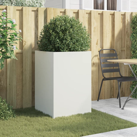 Vidaxx plantekasse 52x48x75 cm stål hvid
