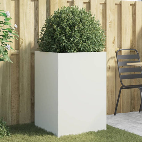 Vidaxx plantekasse 52x48x75 cm stål hvid