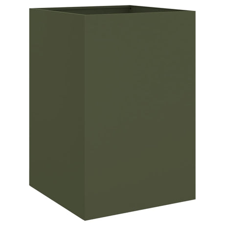 Vidaxx plantekasse 52x48x75 cm stål olivengrøn