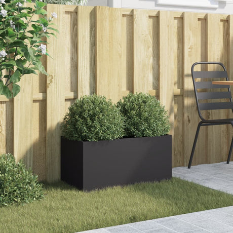 Vidaxx plantekasse 62x30x29 cm stål sort