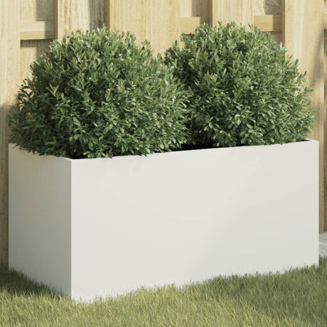 Vidaxx plantekasse 62x30x29 cm stål hvid