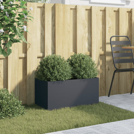 Vidaxx plantekasse 62x30x29 cm stål antracit
