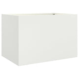 Vidaxx plantekasse 62x40x39 cm stål hvid