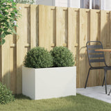 Vidaxx plantekasse 62x40x39 cm stål hvid