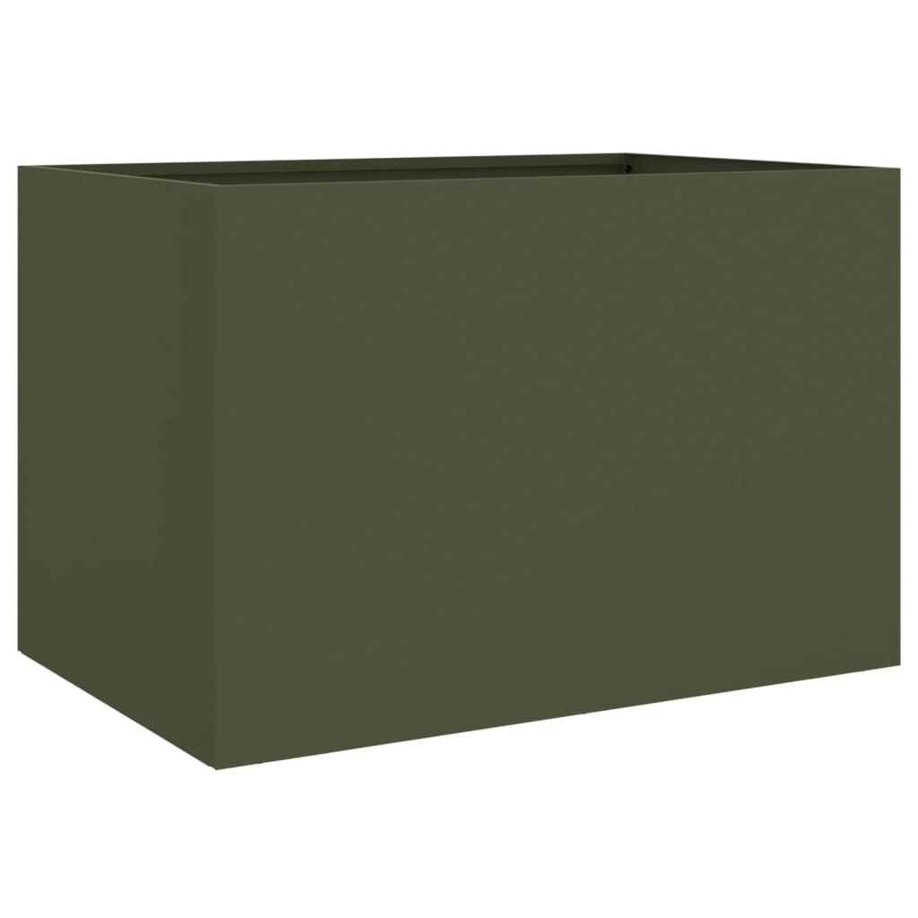 Vidaxx plantekasse 62x40x39 cm stål olivengrøn