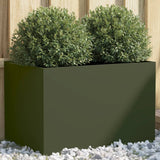 Vidaxx plantekasse 62x40x39 cm stål olivengrøn