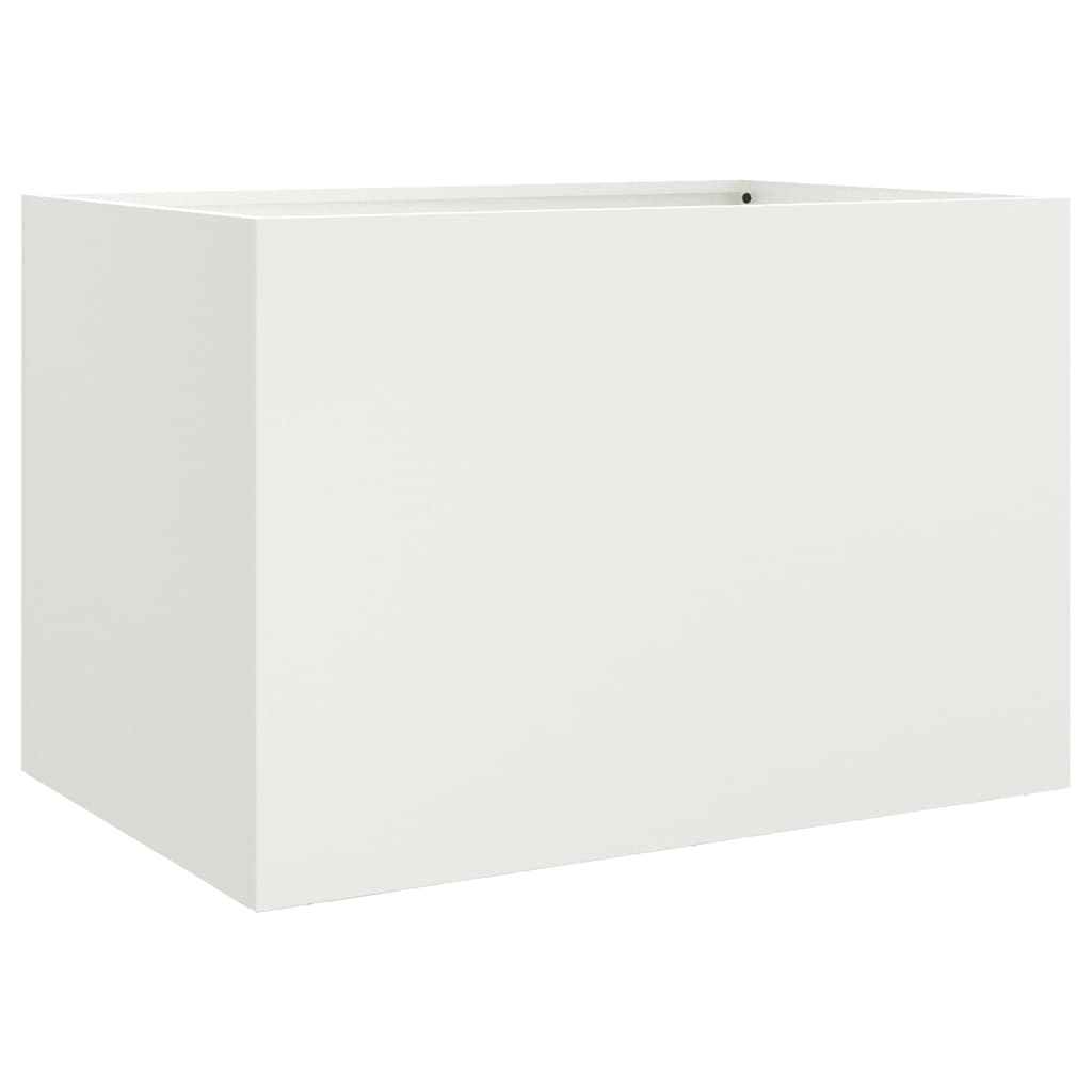 Vidaxx plantekasse 62x47x46 cm stål hvid
