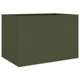 Vidaxx plantekasse 62x47x46 cm stål olivengrøn