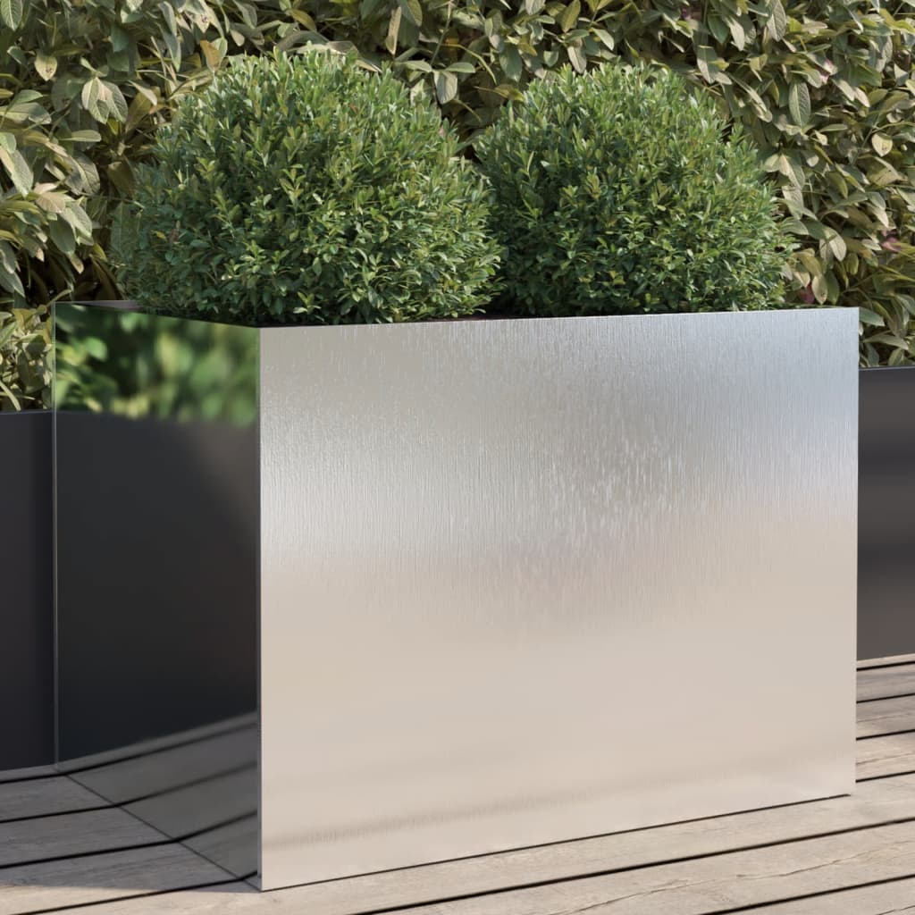 Vidaxx plantekasse 62x47x46 cm rustfrit stål sølvfarvet