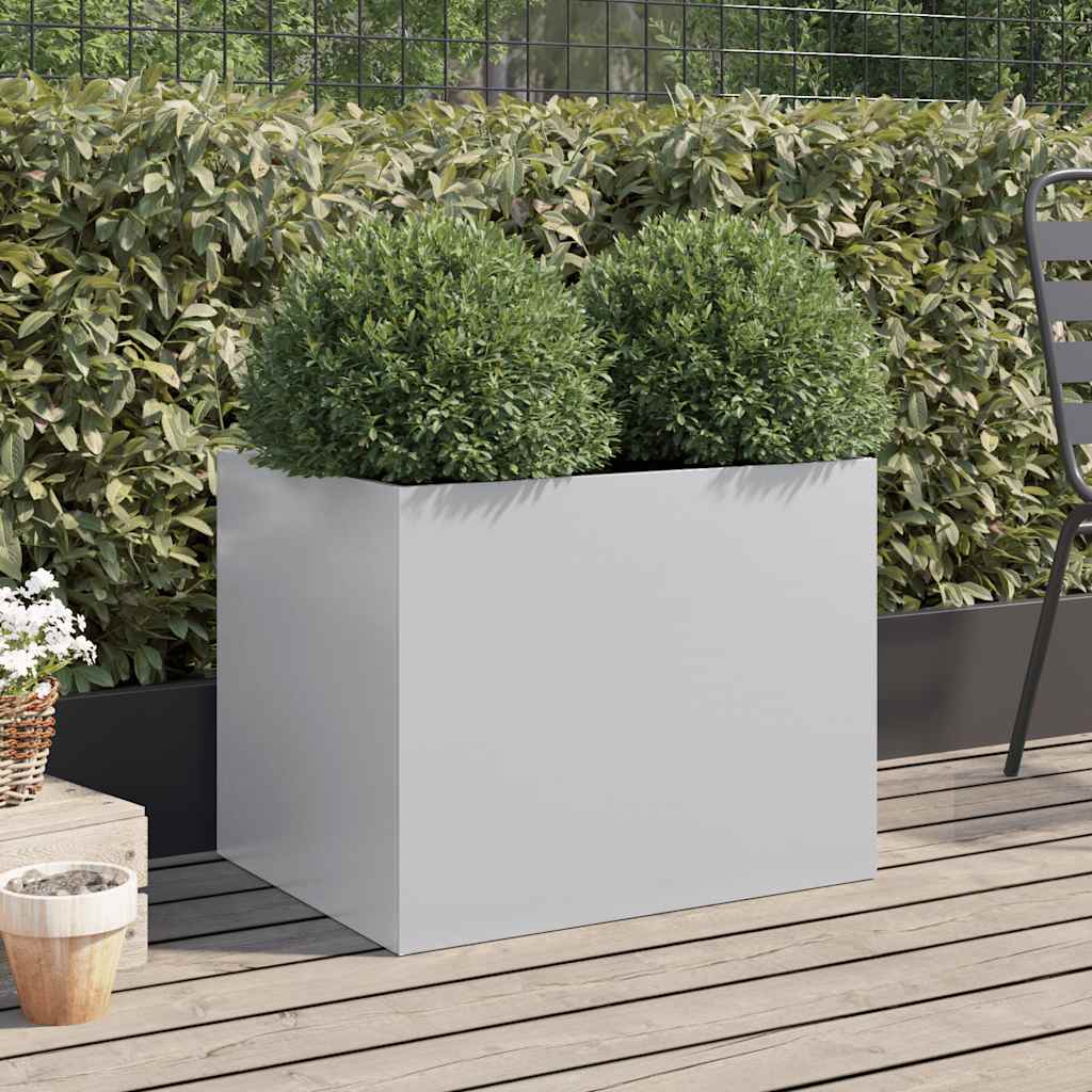 Vidaxx plantekasse 62x47x46 cm galvaniseret stål sølvfarvet