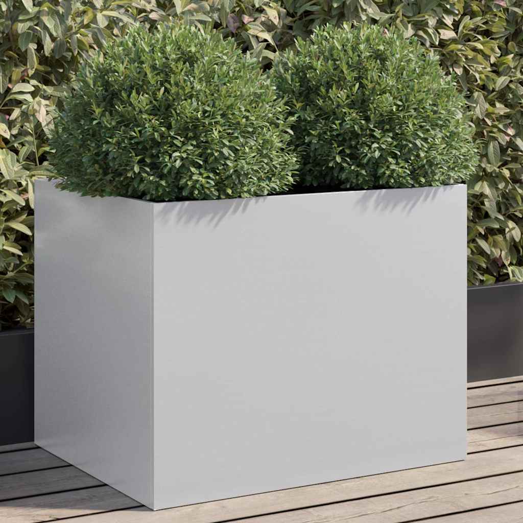 Vidaxx plantekasse 62x47x46 cm galvaniseret stål sølvfarvet