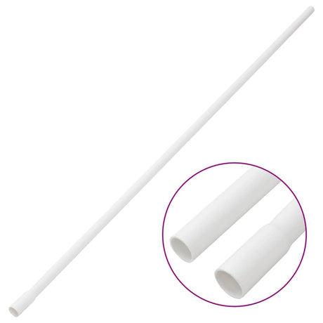 Vidaxxl kabelkanaler med klemmer ø16 mm 10 m PVC