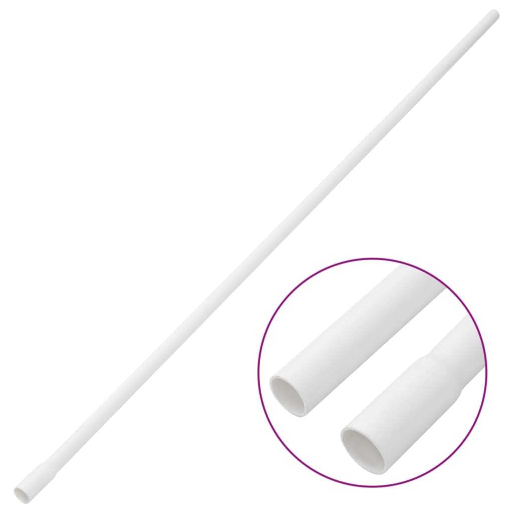 Vidaxxl kabelkanaler med klemmer ø16 mm 10 m PVC