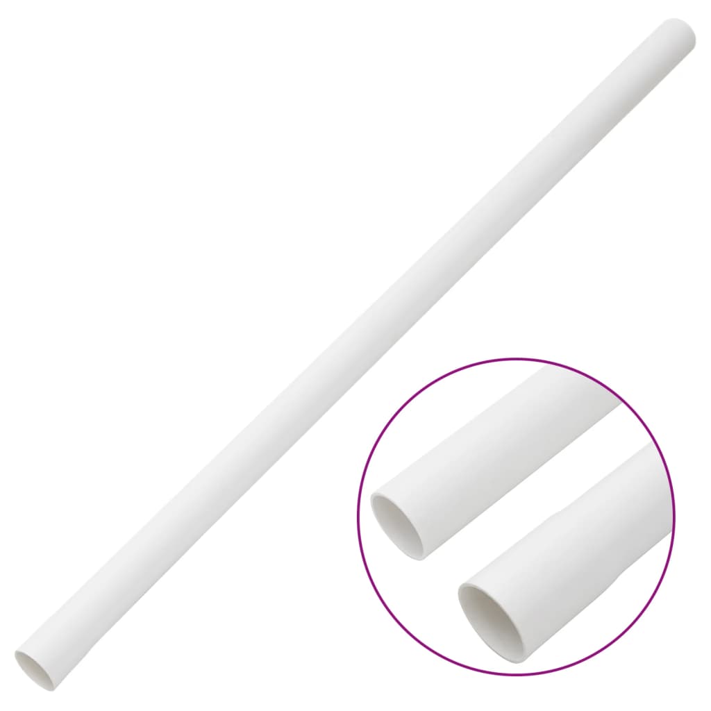 Vidaxxl kabelkanaler med klemmer ø30 mm 30 m PVC