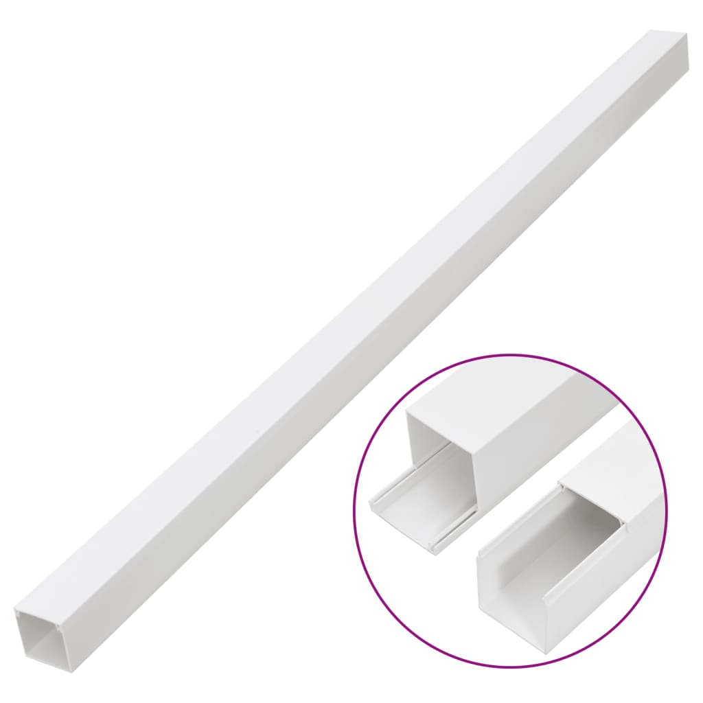 Vidaxxl kabelkanal 40x25 mm 10 m PVC