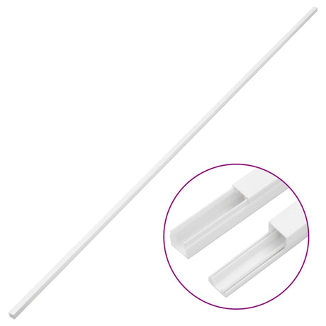 Vidaxxl kabelkanal 30x15 mm 30 m PVC