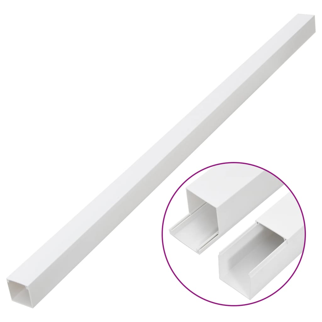 Vidaxxl kabelkanal 60x60 mm 30 m PVC