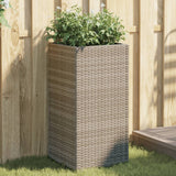 Vidaxx plantekasser 2 stk 40x40x80 cm polyrattangrå