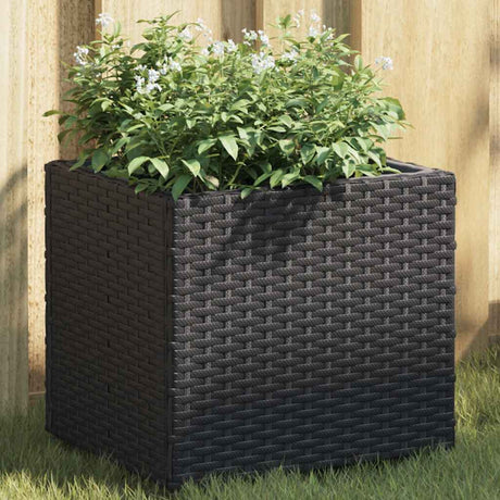 Vidaxx plantekasser 2 stk 36x30x32 cm polyrattan sort