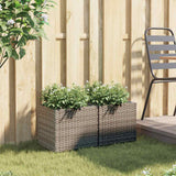 Vidaxx plantekasser 2 stk 36x30x32 cm polyrattangrå