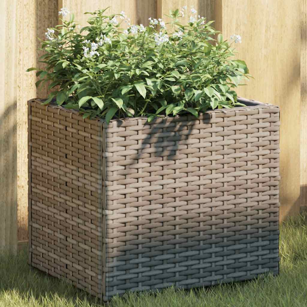 Vidaxx plantekasser 2 stk 36x30x32 cm polyrattangrå