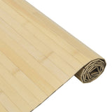 Vidaxl gulvkleed rechthoekig 60x100 cm bambus lysnaturel