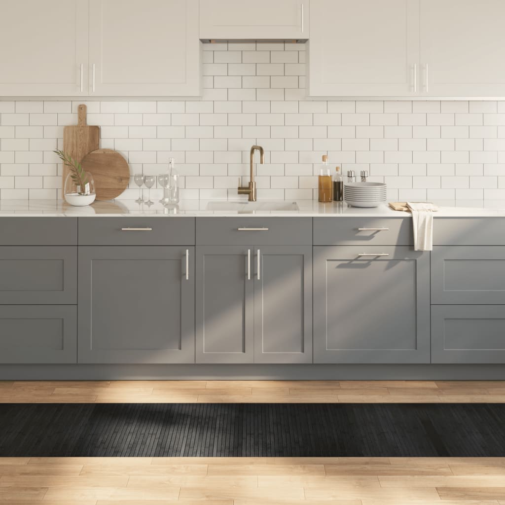 Vidaxx rektangulært tæppe 60x500 cm bambusgrå
