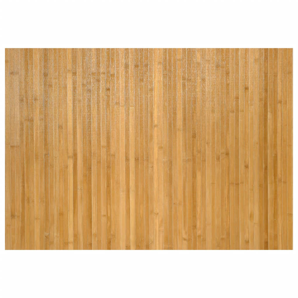 Vidaxx rektangulært tæppe 70x100 cm bambus natur