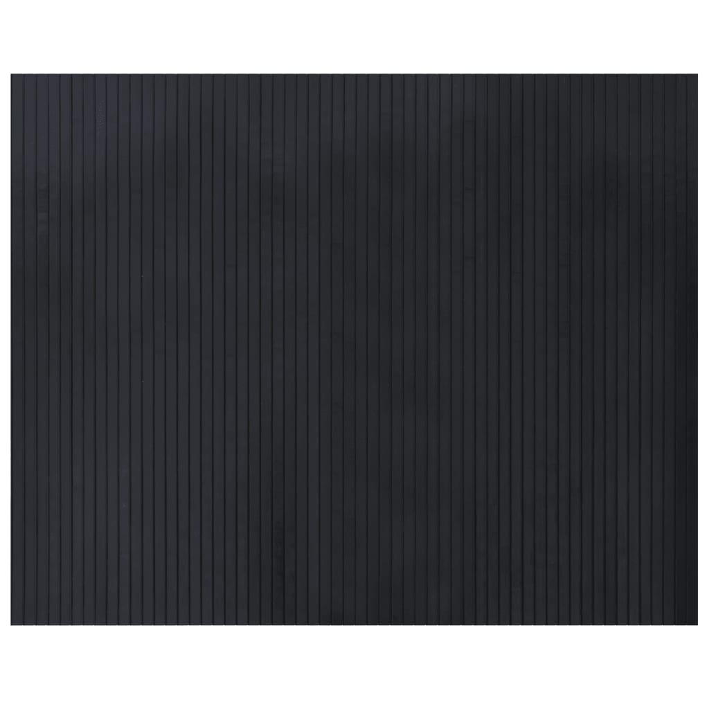 Vidaxx rektangulært tæppe 80x100 cm bambus sort