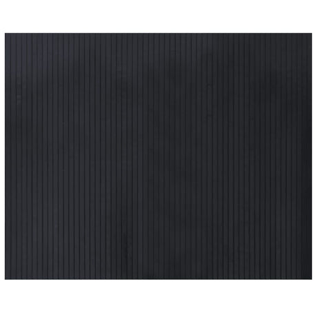 Vidaxx rektangulært tæppe 80x100 cm bambus sort