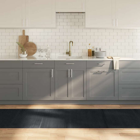 Vidaxx rektangulært tæppe 80x400 cm bambus sort
