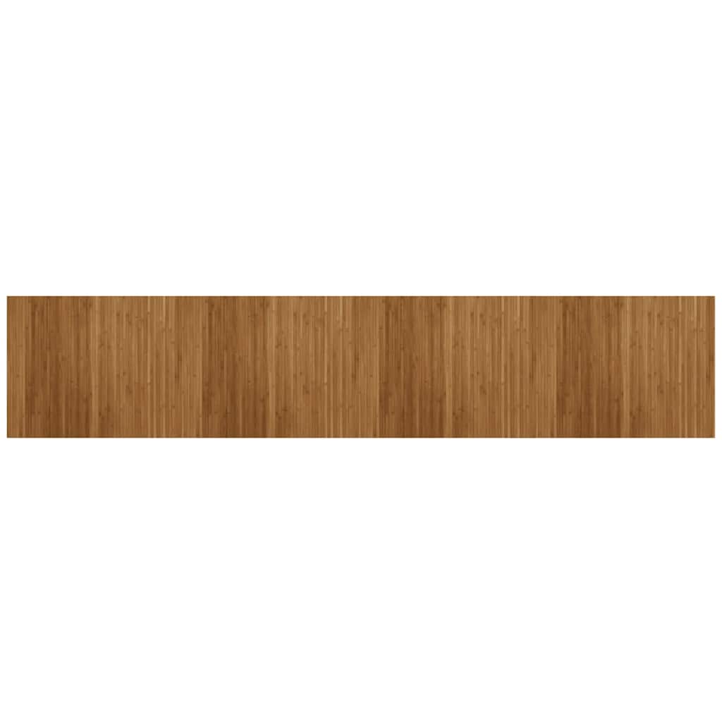 Vidaxx rektangulært tæppe 80x400 cm bambusbrunt