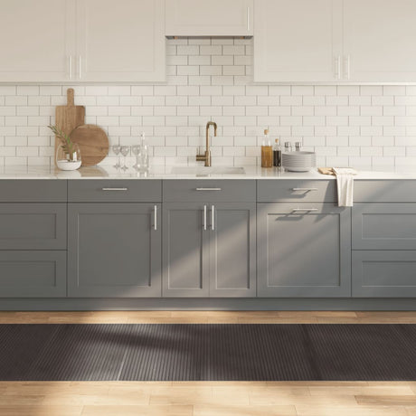 Vidaxx rektangulært tæppe 80x500 cm bambus mørkebrunt