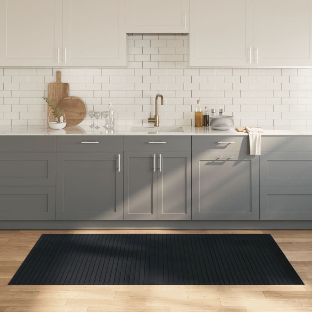 Vidaxx rektangulært tæppe 100x200 cm bambusgrå
