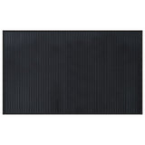 Vidaxl vloerkleed rechthoekig 60x100 cm bamboe zwart