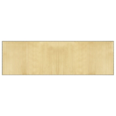Vidaxl vloerkleed rechthoekig 60x200 cm bamboe lichtnaturel