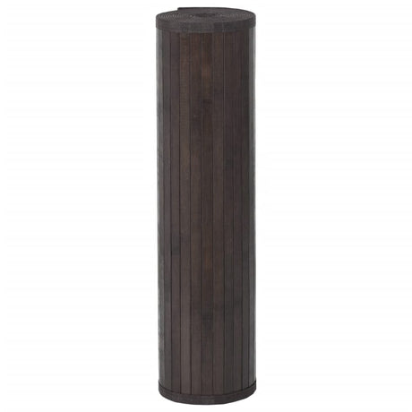 Vidaxl vloerkleed rechthoekig 60x300 cm bamboe donkerbruin
