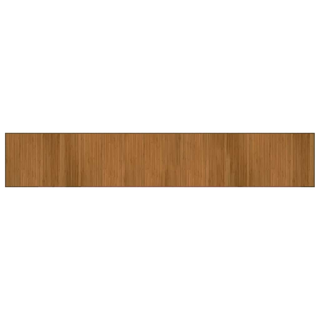 Vidaxx rektangulært tæppe 70x400 cm bambusbrunt