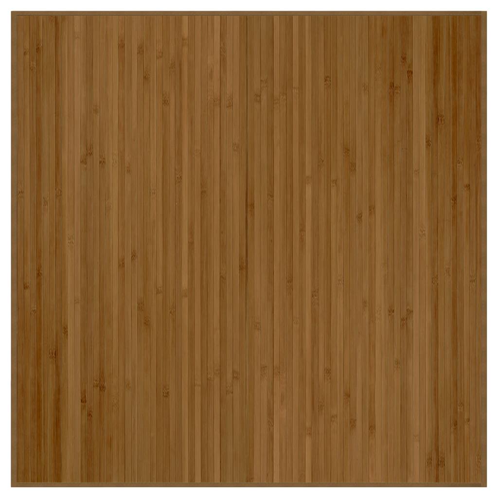 Vidaxx firkantet tæppe 100x100 cm bambusbrunt